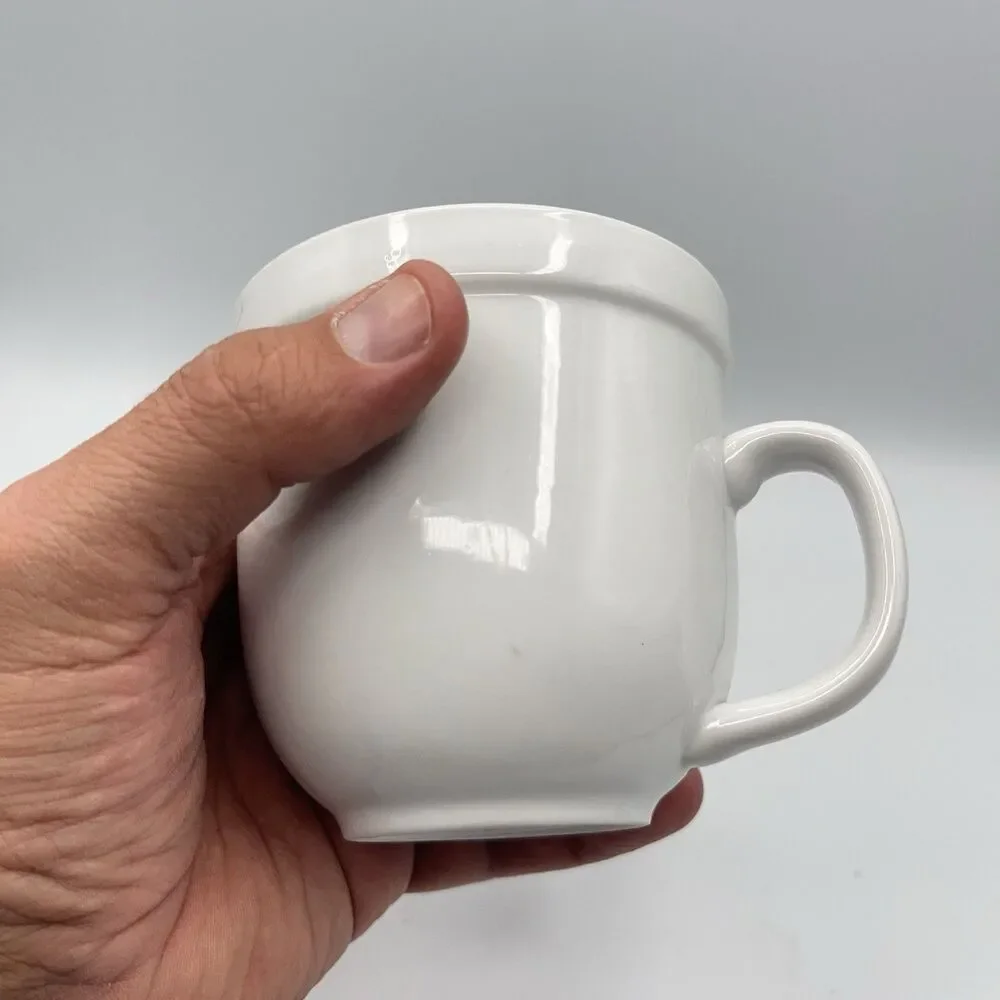 Pottery Barn Coffee Mug Cup white tea cup